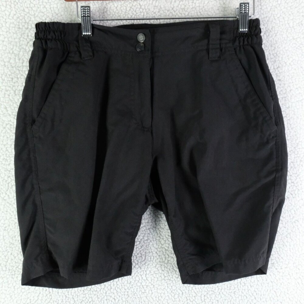 Killtec Shorts Womens 8 Cycling Elastic Waist Zip Pocket Athletic Stretch